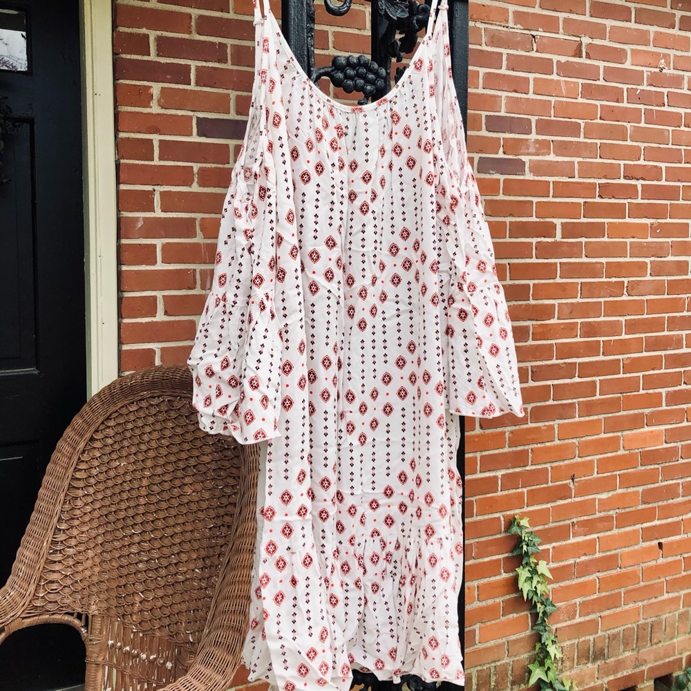 Boho Cold Shoulder Dress